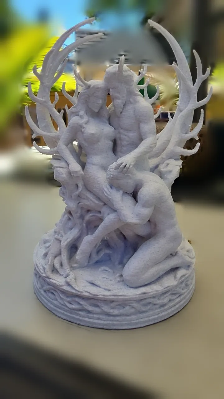 Devotion, pale. 3D printed by Foolish Form.