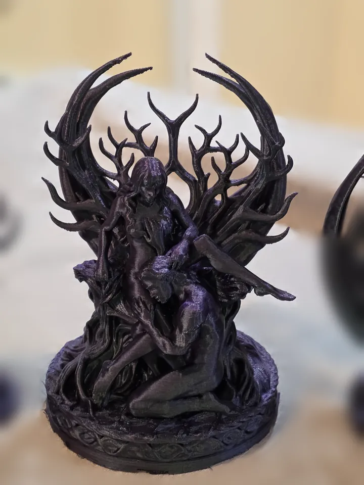Devotion, black. 3D printed by Foolish Form.