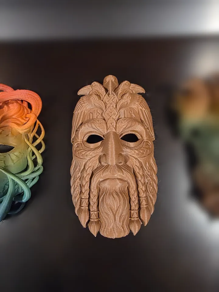 Grandfather Oak, wood tone. 3D printed by Foolish Form.
