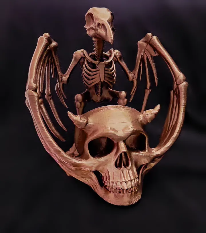 Game Over, copper. 3D printed by Foolish Form.