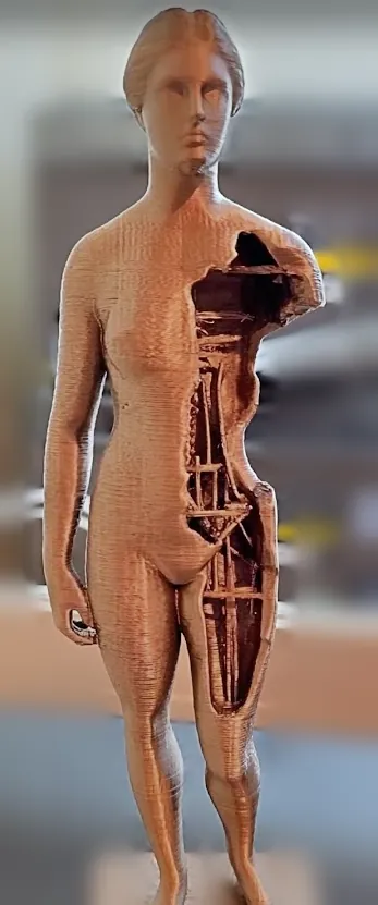 Skin Deep, copper. 3D printed by Foolish Form.