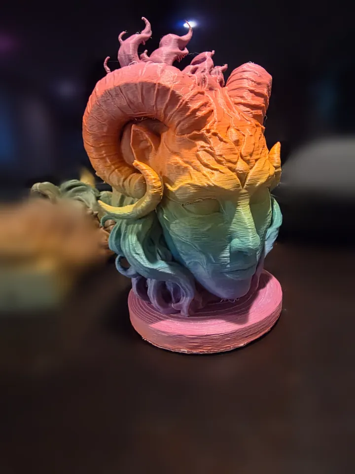 Hothead, rainbow. 3D printed by Foolish Form.